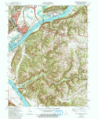 Lawrenceburg 1981 topographic map thumbnail