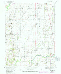 Lewis Creek 1968 topographic map thumbnail