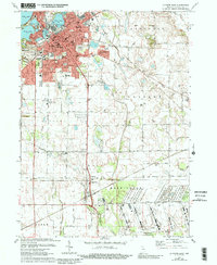 La Porte East 1974 topographic map thumbnail