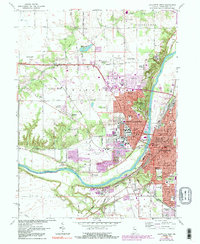 Lafayette West 1961 topographic map thumbnail