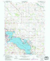Lake Wawasee 1961 topographic map thumbnail
