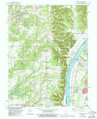 Lanesville 1985 topographic map thumbnail