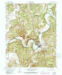 Shoals 1960 topographic map thumbnail