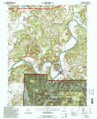 Shoals 1993 topographic map thumbnail