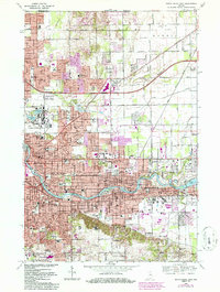 South Bend East 1969 topographic map thumbnail