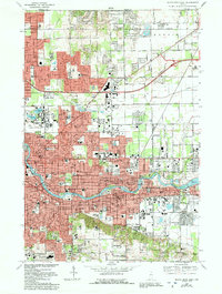 South Bend East 1969 topographic map thumbnail
