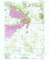 Staunton 1958 topographic map thumbnail