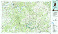 Tell City 1991 topographic map thumbnail