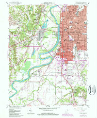 Terre Haute 1986 topographic map thumbnail