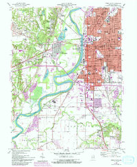 Terre Haute 1958 topographic map thumbnail