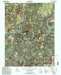 Valeene 1993 topographic map thumbnail
