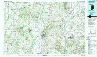Vincennes 1986 topographic map thumbnail
