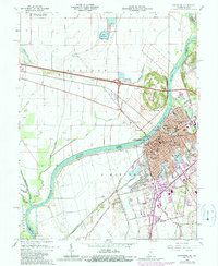 Vincennes 1965 topographic map thumbnail
