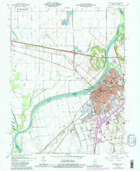 Vincennes 1965 topographic map thumbnail