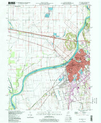 Vincennes 1998 topographic map thumbnail