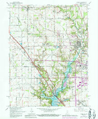 Zionsville 1966 topographic map thumbnail