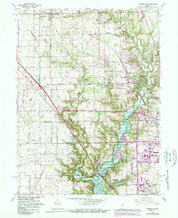 Zionsville 1966 topographic map thumbnail