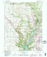 Zionsville 1966 topographic map thumbnail