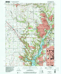 Zionsville 1998 topographic map thumbnail