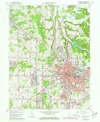 Bloomington 1966 topographic map thumbnail