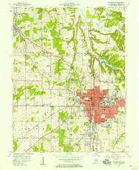 Bloomington 1956 topographic map thumbnail