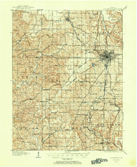 Bloomington 1908 topographic map thumbnail