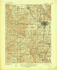 Bloomington 1910 topographic map thumbnail