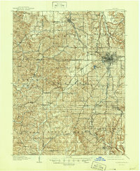 Bloomington 1910 topographic map thumbnail