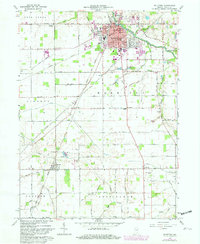 Bluffton 1962 topographic map preview