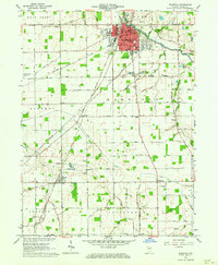 Bluffton 1962 topographic map thumbnail