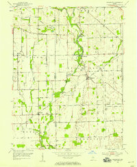 Boggstown 1953 topographic map thumbnail