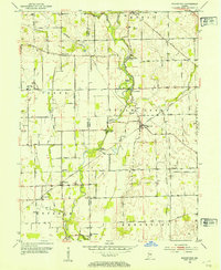 Boggstown 1953 topographic map thumbnail