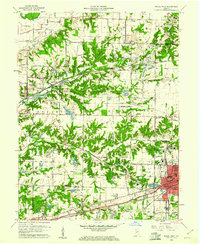 Brazil West 1960 topographic map thumbnail