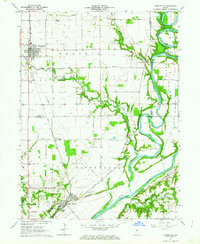 Brookston NW 1962 topographic map thumbnail