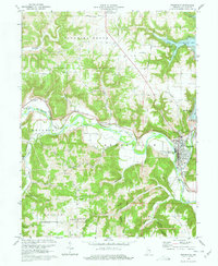 Brookville 1972 topographic map thumbnail