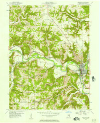 Brookville 1956 topographic map thumbnail