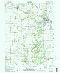 Brownsburg 1970 topographic map thumbnail