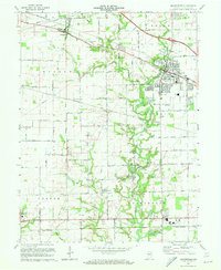 Brownsburg 1970 topographic map thumbnail