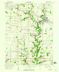 Brownsburg 1959 topographic map thumbnail
