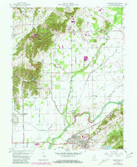 Brownstown 1958 topographic map thumbnail
