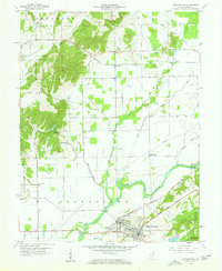 Brownstown 1958 topographic map thumbnail
