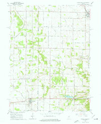 Burnettsville 1962 topographic map thumbnail