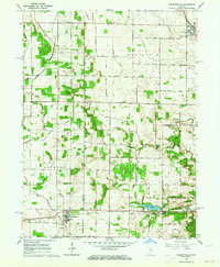 Burnettsville 1962 topographic map thumbnail