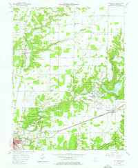 Butlerville 1957 topographic map thumbnail