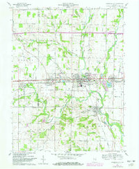 Cambridge City 1960 topographic map thumbnail