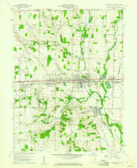 Cambridge City 1960 topographic map thumbnail