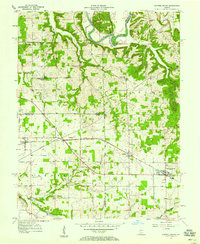 Campbellsburg 1957 topographic map thumbnail