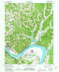 Cannelton 1970 topographic map thumbnail