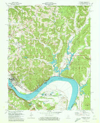 Cannelton 1970 topographic map thumbnail
