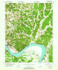 Cannelton 1953 topographic map thumbnail